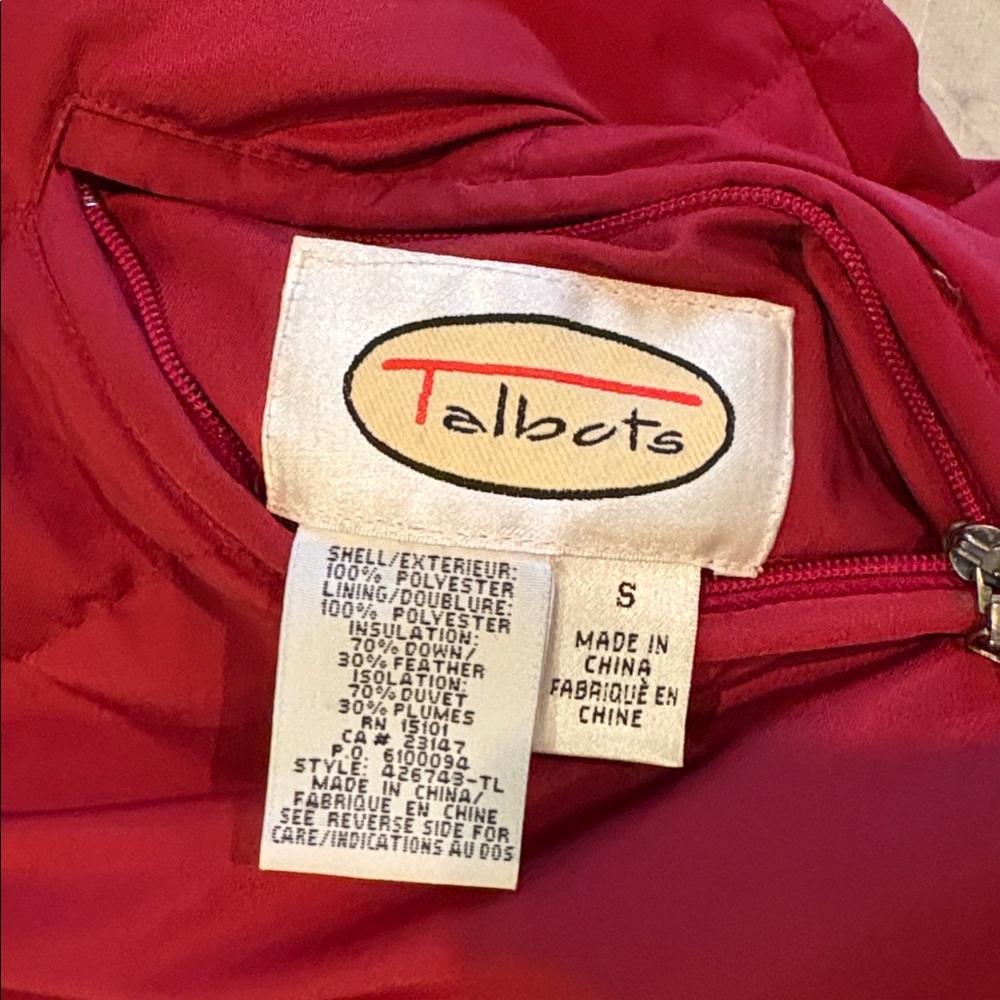 Talbots Reversible down Jacket - Picture 7 of 10
